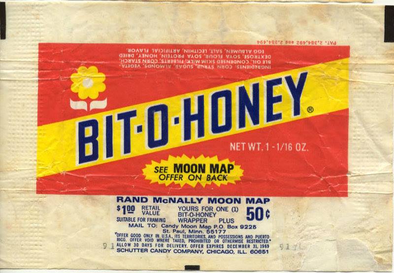 bit a honey - 2.334.494 Pat. 2.384.492 Log Albumen, Salt, Lecithin, Artificial Flavor Dextrose, Soya Flour, Soya Protein, Honey. Dried Ble Oil, Condensed Skim Milk Filberts, Corn Starch Ingredients Corn Syrul Suo Ar. Almonds, Vegeta BitOHoney. Net Wt. 1 1