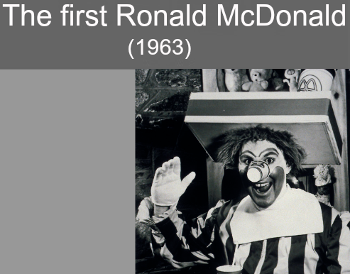 first ever ronald mcdonald - The first Ronald McDonald 1963