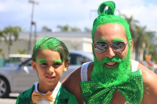 Dye your beard and your kid green