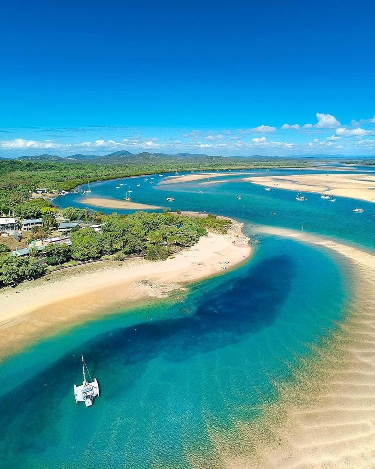 A walk on the beach of an exotic island