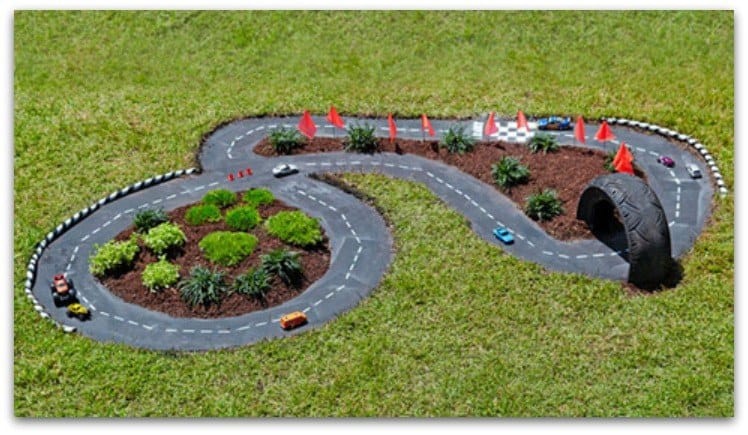 Create a mini race track for your kids RC cars