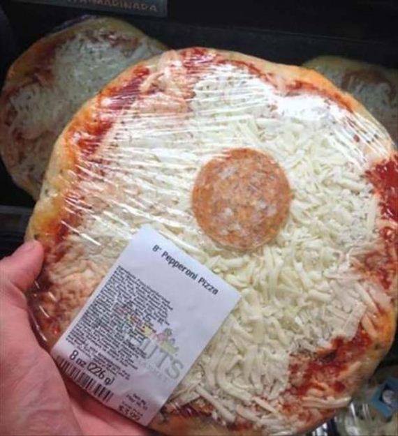 Well, it doesn't say pepperonies pizza.