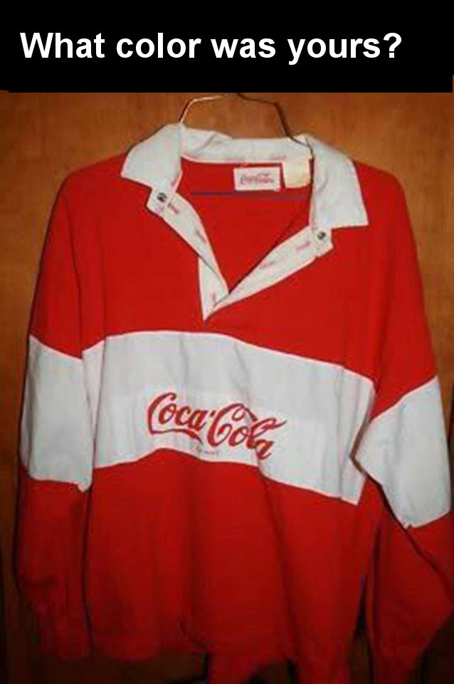 coke shirts 80s - What color was yours? 6cm