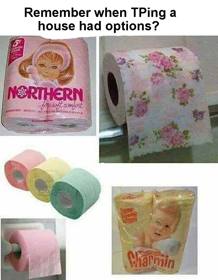 remember colored toilet paper - Remember when TPing a house had options? N8RTHERN Dowloftconfort in Korea