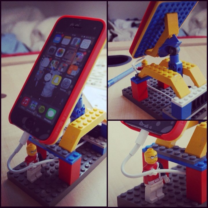 Who would have thought of building a tablet or phone holder?