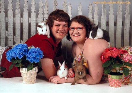 Taking creepy Easter Rabbit pictures to an entirely different level.