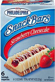 Failed products - philadelphia cheesecake bars - Philadelphia Stack Bars crawberry Cheesecal dividually wrapped bars 61502 Bws Total NETWT9022556 Warrio