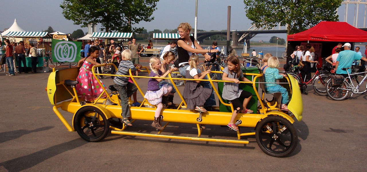 In the Netherlands, they want their kids to be more active so get to peddling.