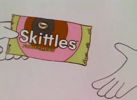 skittles candy commercial gif - Skittles Mitchels