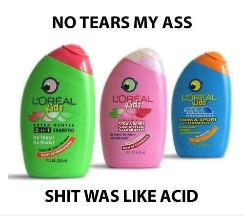 This scent you will never forget- no more tears my ass, that shit burned and we all tried it at least once to see if it truly didn't hurt (our first big introduction to companies that LIE)