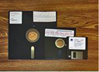 Computers of the '80s used hard discs, floppies, and cartridges, depending on what type of computer you had.