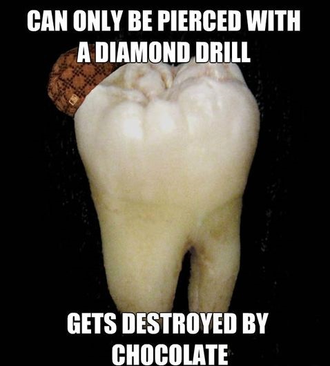 scumbag teeth - Can Only Be Pierced With A Diamond Drill Gets Destroyed By Chocolate