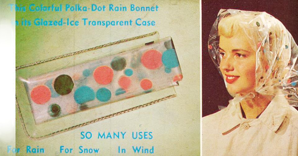 paint - Colorful Polka Dot Rain Bonnet its GlazedIde Transparent Case So Many Uses For Snow In Wind Rain