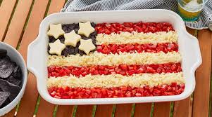 baking flag themed dessert