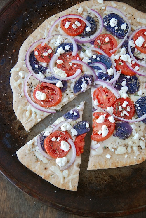 pizza bleu blanc rouge