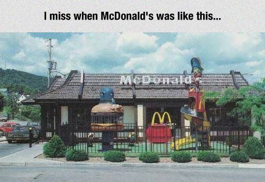 I miss when McDonald's was this... MCDonald M .