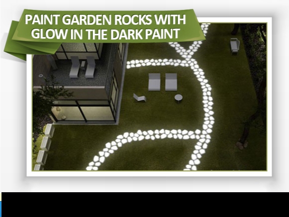 glowing rocks in yard - Paint Garden Rocks With Glow In The Dark Paint 802 61