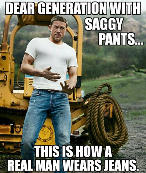 charlie hunnam mens health - Dear Generation With Saggy Pants... This Is Howa Real Man Wears Jeans.