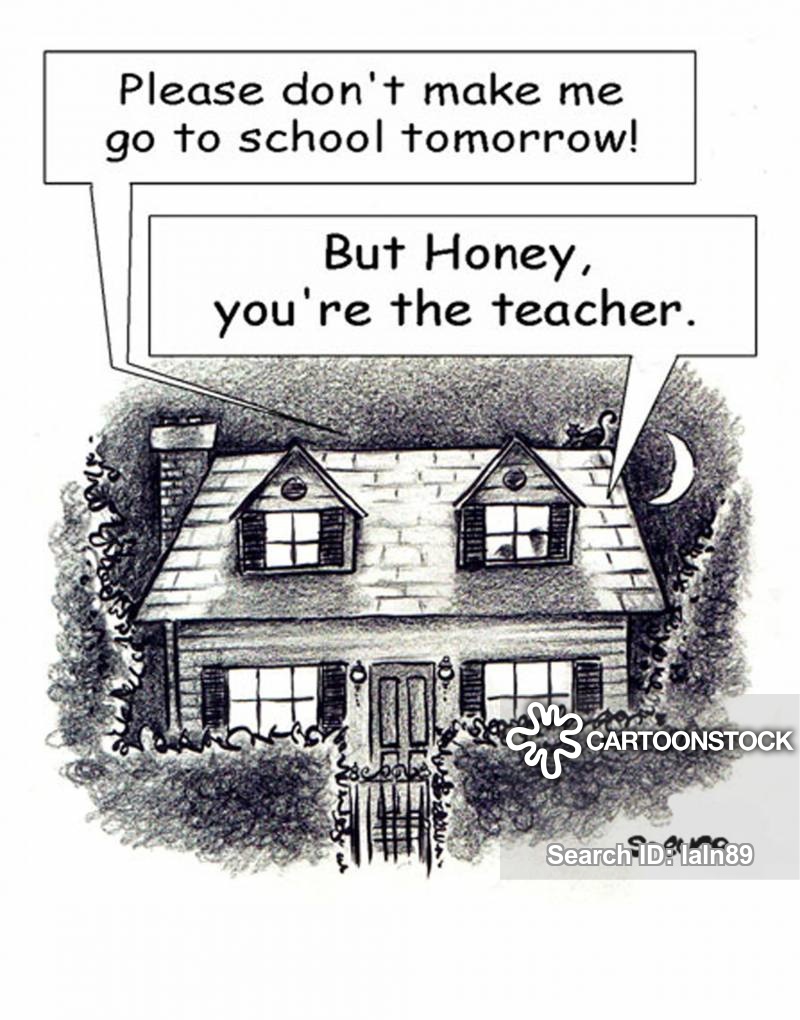 teacher back to school comic - Please don't make me go to school tomorrow! But Honey, you're the teacher. Sho 1 3 Cartoonstock Search in latin9