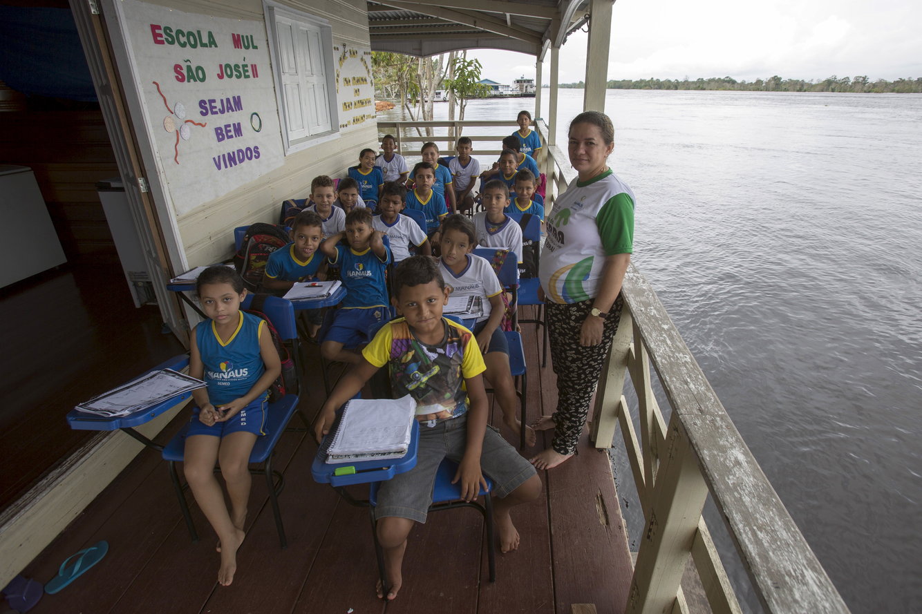 And a floating school in Brazil