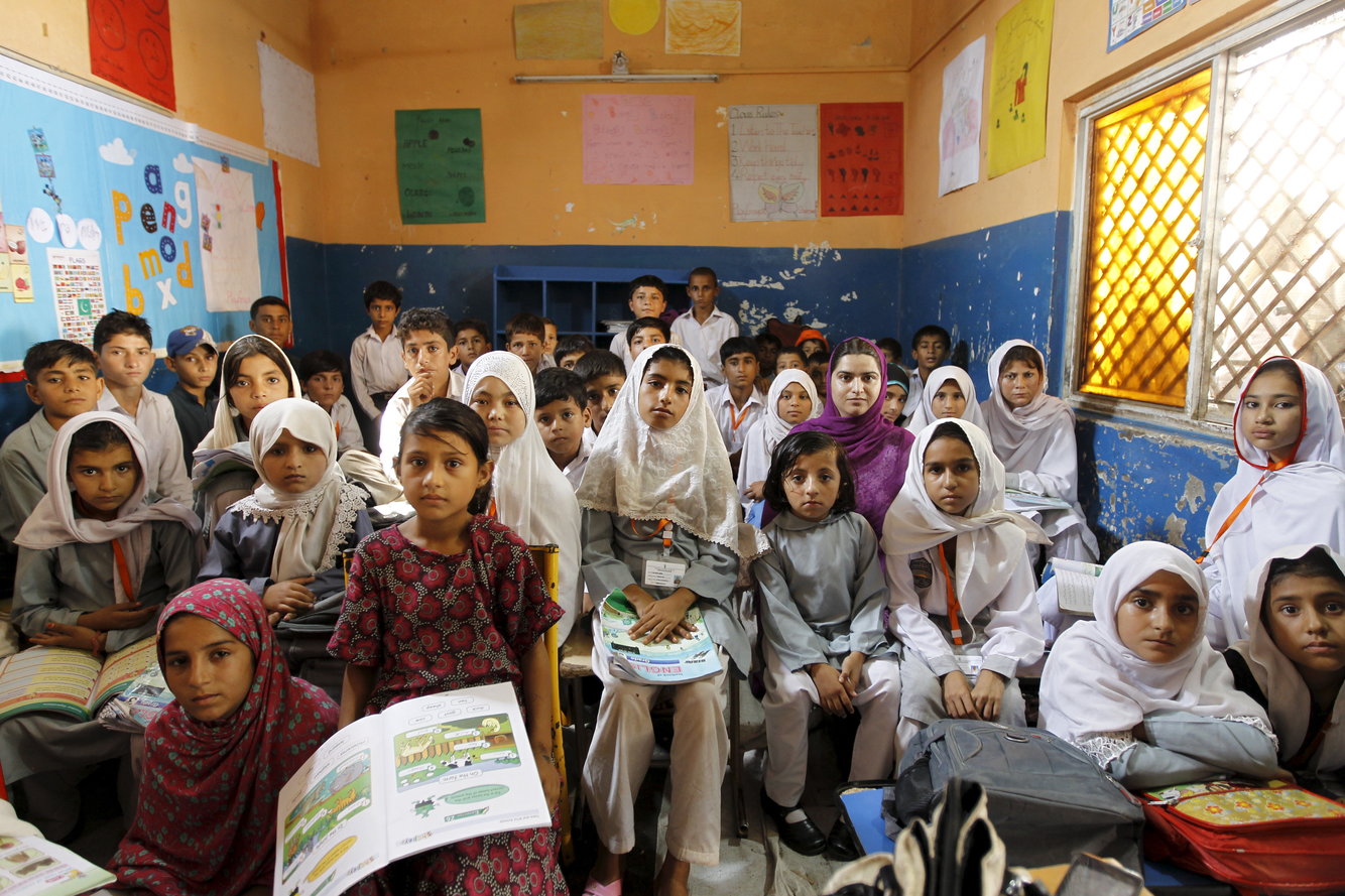 This classroom is in Pakistan