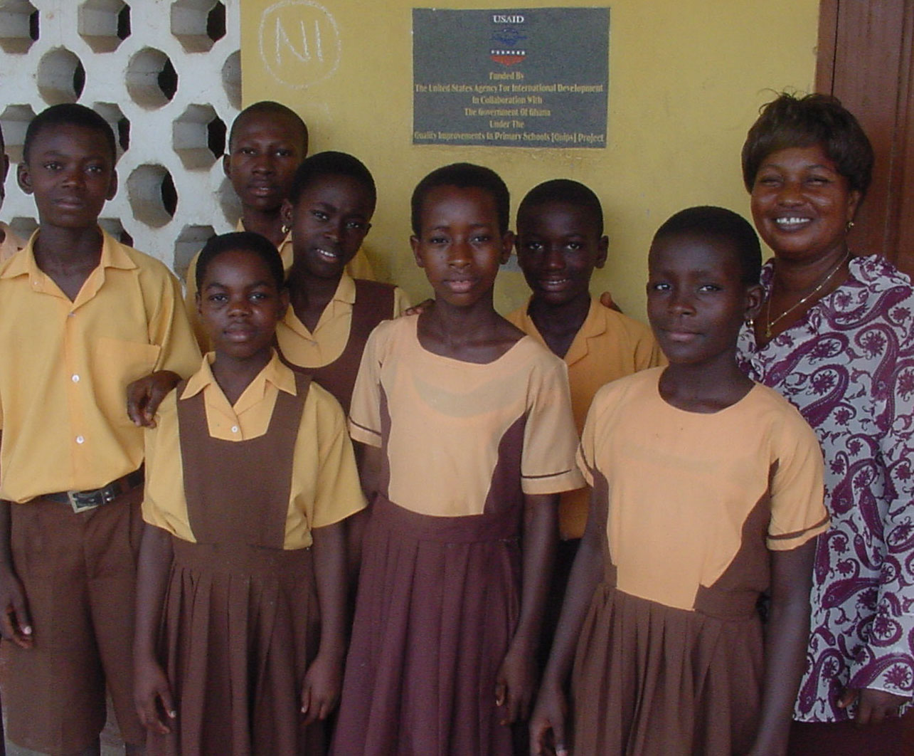 Kids in Ghana ready for school