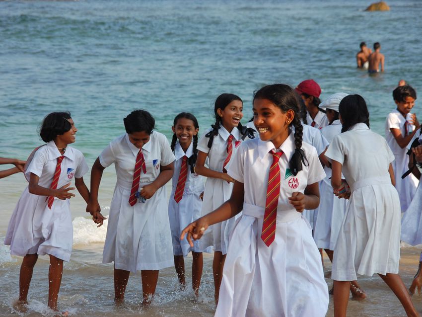 Girls uniforms in Sri Langa
