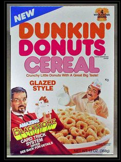 Dunkin Donut cereal was a huge hit in the '80s