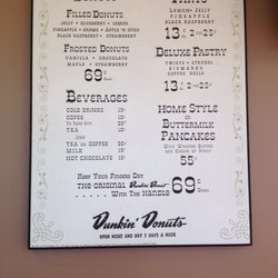 An old menu showing the prices of the time