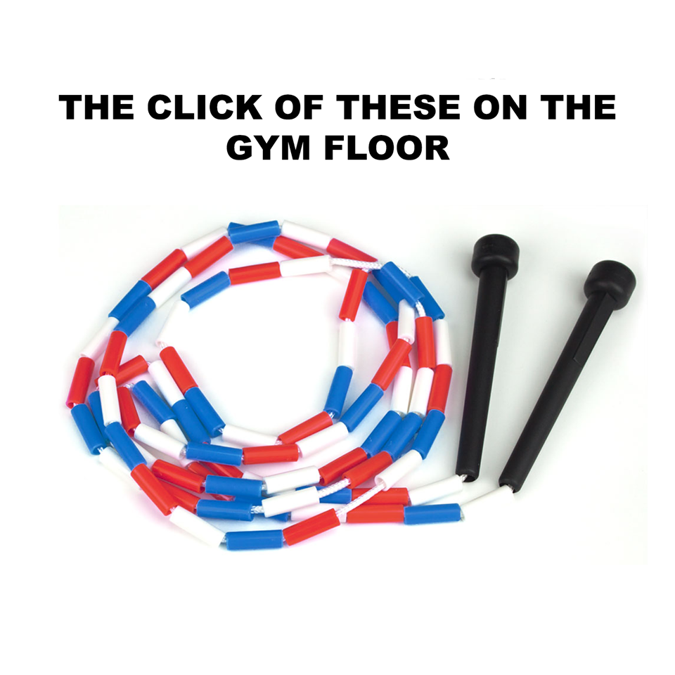 red and white plastic jump rope - The Click Of These On The Gym Floor