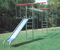 metal swing set slide