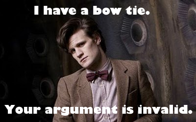 bow tie meme - I have a bow tie. Your argument is invalid.
