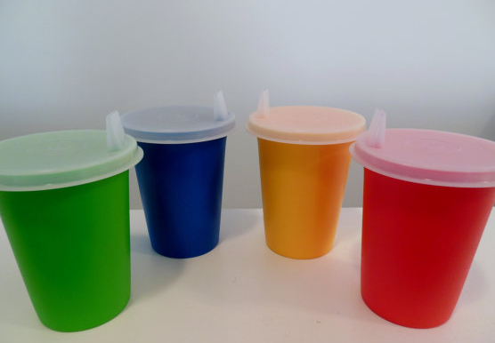 You definitely drank out of these and you had your favorite color (god help the world if you didn't get your special cuppy)