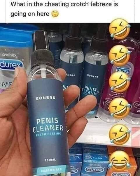 boners penis cleaner - What in the cheating crotch febreze is going on here love sex durex Gurex Conto Vis Penis Cleaner Boners Penis Cleaner Fresh Feeling 150ML Essentials durex Cux