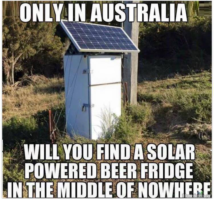 solar powered beer fridge - Only In Australia Will You Find A Solar Powered Beer Fridge In The Middle Of Nowhere Ce te Lcom