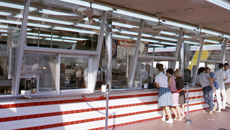 Before the drive through, McDonald's was a walk-up joint. Couldn't even dine in.