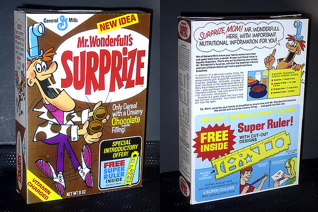 breakfast cereal - General y Mills Mr. Wonderfulls New Idea Drize Mom! Mr. Wonderfull Surprise Here With Important Nutritional Information For You! Surprize dhe Only Cereal with a Creamy Chocolate Special Introductory Oferi Filling Special Free Super Rule