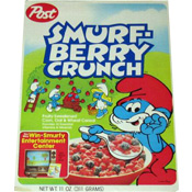 smurf berry crunch cereal