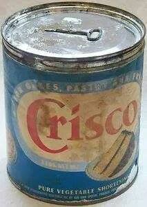 vintage crisco tin