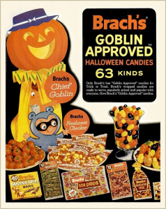 halloween candy 1970 - Brach's Goblin Approved Halloween Candies 63 Kinds Brachis Chier Goblin