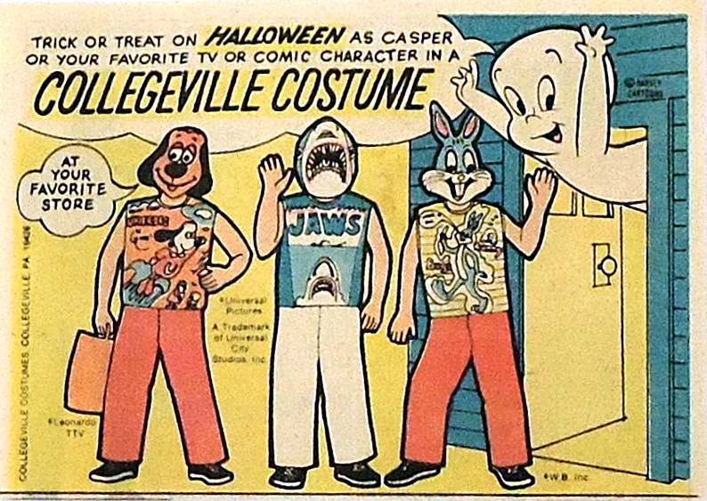 1970s halloween - Treat On Halloween As Casper Or Your Favorite Tv Or Comic Character In A Cou Eceville Costume At Your Favorite Store Jaws ca Co. College Vice Costumes College Vile Pa 16 Ordaine