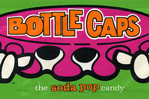 bottle caps candy 1970s - Boite CAP3 the soda pop candy