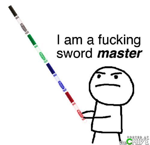 marker sword - I am a fucking sword master Co 3 the Chicas