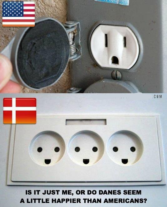 outdoor electrical outlet - Com Is It Just Me, Or Do Danes Seem A Little Happier Than Americans?
