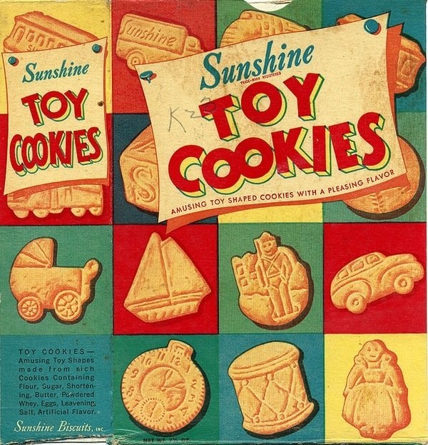 cookies box - Sunshine Sunshine Cookies Toy Cookies Pleasing Flavor Amusing Toy Shaped Cookies With A Pleasing Toy Cookies Amusing Toy Shapes made from ich Cookies Containing Flour, Sugar, Shorten. ing. Butter Powdered Whey. Eggs, Leavenine Sait, Artifici