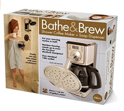 For those mornings when you get out of bed and you are just so torn- do I shower or do I have coffee? I can't decide! Life is rough!!! Now you can do BOTH, yall. It's okay! The world is going to be aight.