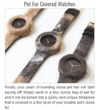 This is so creepy on so many levels I don't know how to respond. But if you have that friend with an aging pet who is already wallowing in the future fate of their pet's shorter life span, perhaps this will comfort them.
