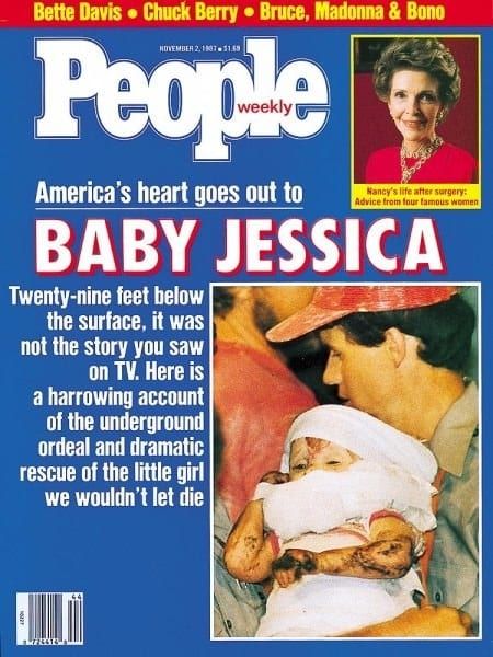 jessica mcclure people magazine - Bette Davis Chuck Berry Bruce, Madonna & Bono 03159 People America's heart goes out to Nancy's life after surgery Advice from four famous Women Baby Jessica Twentynine feet below the surface, it was not the story you saw 