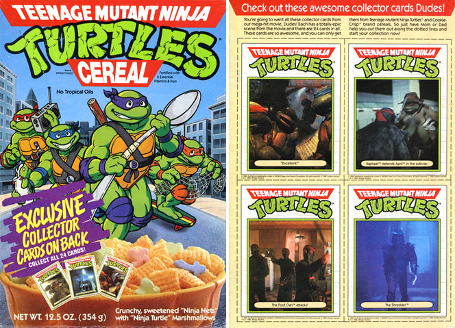 teenage mutant ninja turtles cereal - Teenage Mutant Ninja Check out these awesome collector cards Dudes! You're going to want all these collector cards from our mega hit movie, Dudes Cach has a totally epic These cards are so awesome, and you can only ge