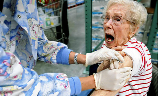 flu shot grandma vaccine